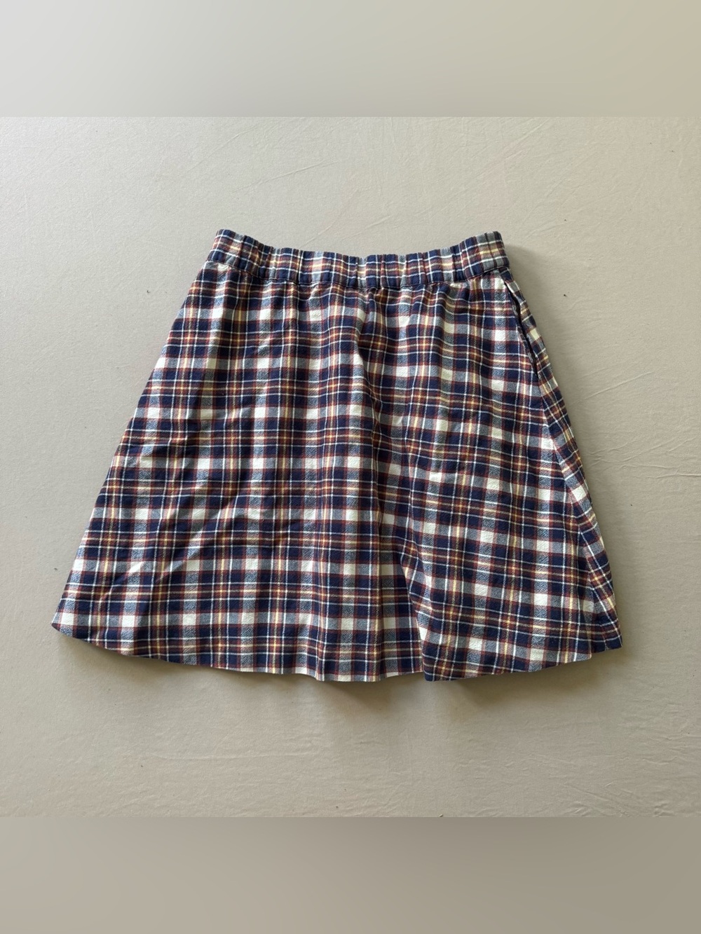 Vintage Y2K J.Crew Wool Plaid Sidewalk Skirt